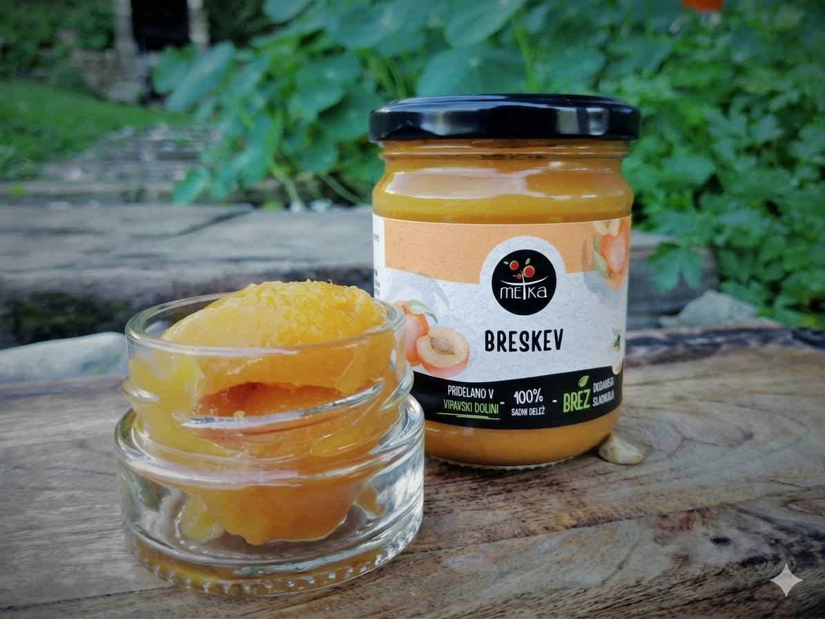 Breskova marmelada brez sladkorja