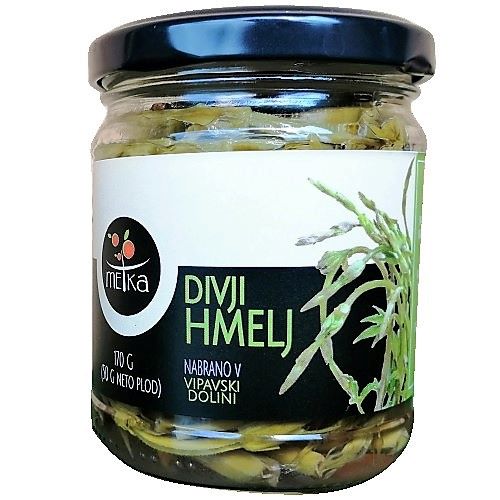 DOMOV domači izdelki vloženi poganjki divjega hmelja