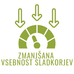 Zmanjšana vsebnost sladkorja