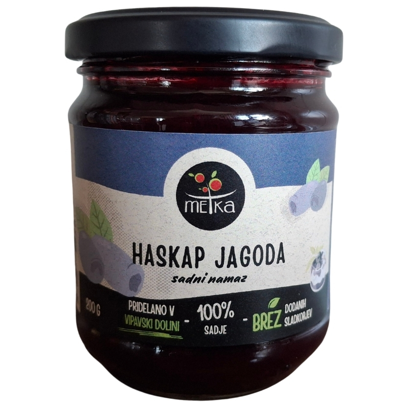Marmelada iz sibirskih borovnic brez sladkorja, haskap jagod